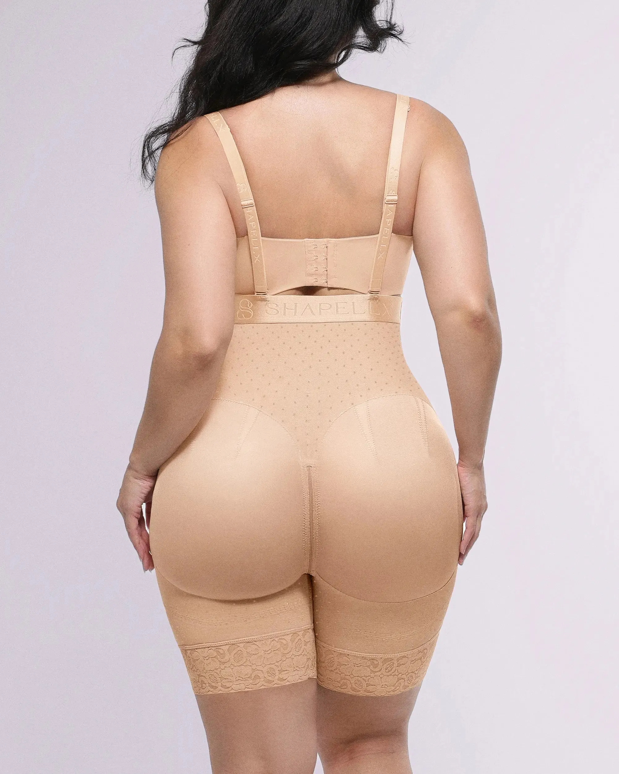 BOOT-YEAH™ AirSlim® High-Waisted Polka Dot Short sold by Shapellx product image thumbnail 4