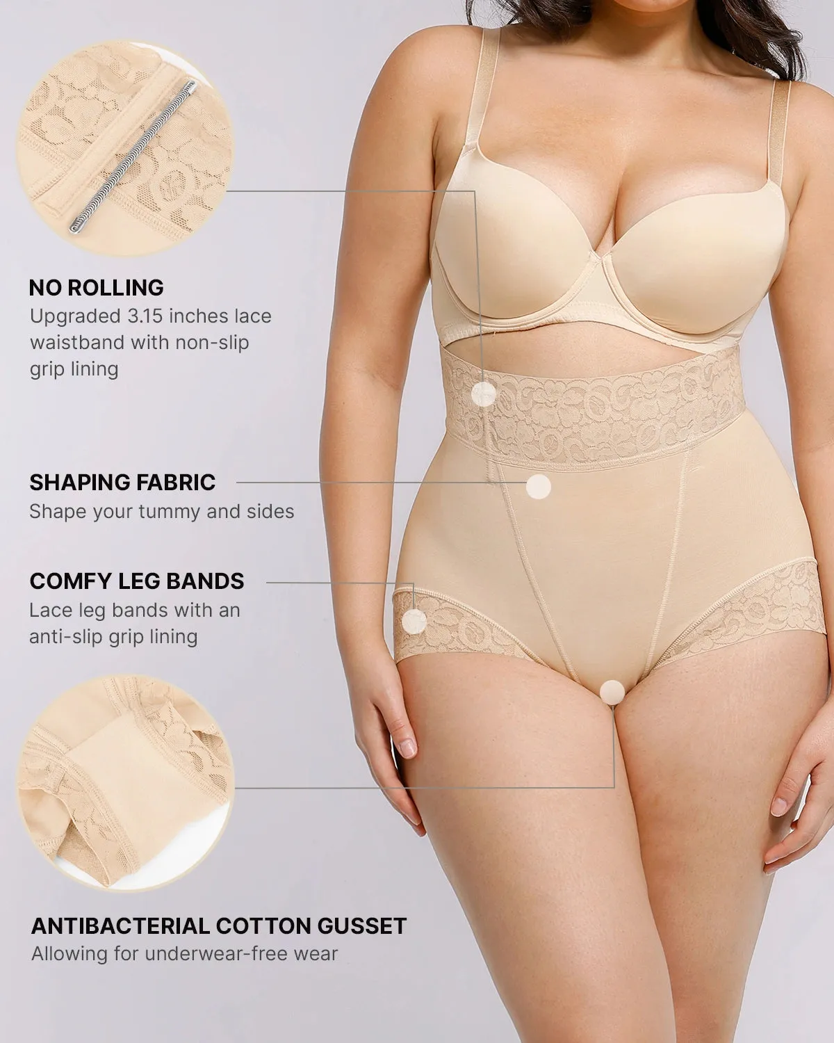 Bare Essentials™ AirSlim® Mid-Rise Shaper Brief sold by Shapellx product image thumbnail 3