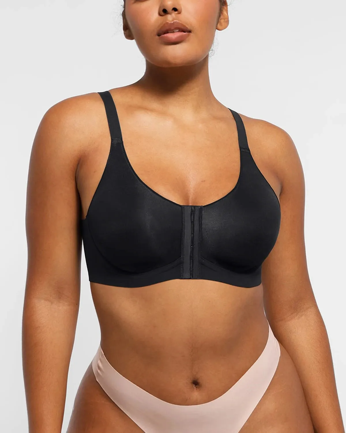 Bare Essentials™ Cream Touch™ Wireless Front-Hook Back Smooth Bra sold by Shapellx product image thumbnail 4