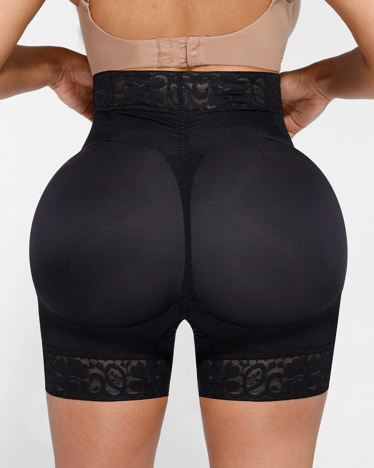 BOOT-YEAH™ AirSlim® Mid-Rise Lace Butt-Lifting Short sold by Shapellx product image thumbnail 5