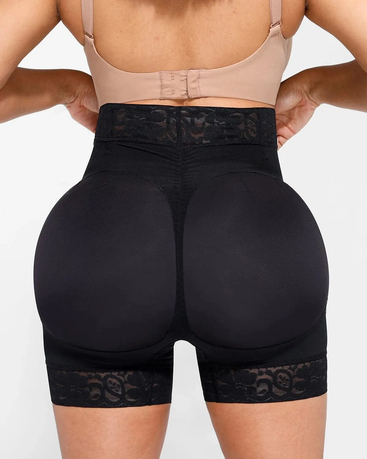 BOOT-YEAH™ AirSlim® Mid-Rise Lace Butt-Lifting Short sold by Shapellx product image thumbnail 3