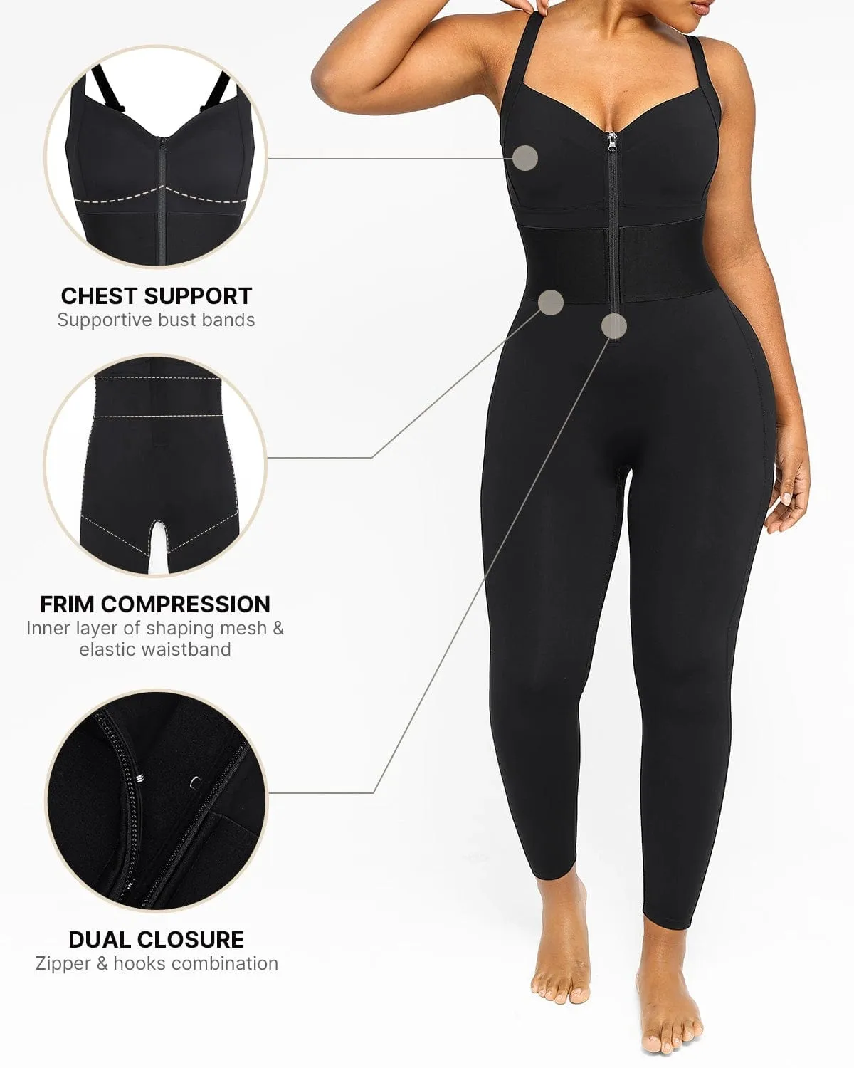 Bare Essentials™ AirSlim® ElasticFuse Waistband Shaping Jumpsuit sold by Shapellx product image thumbnail 3