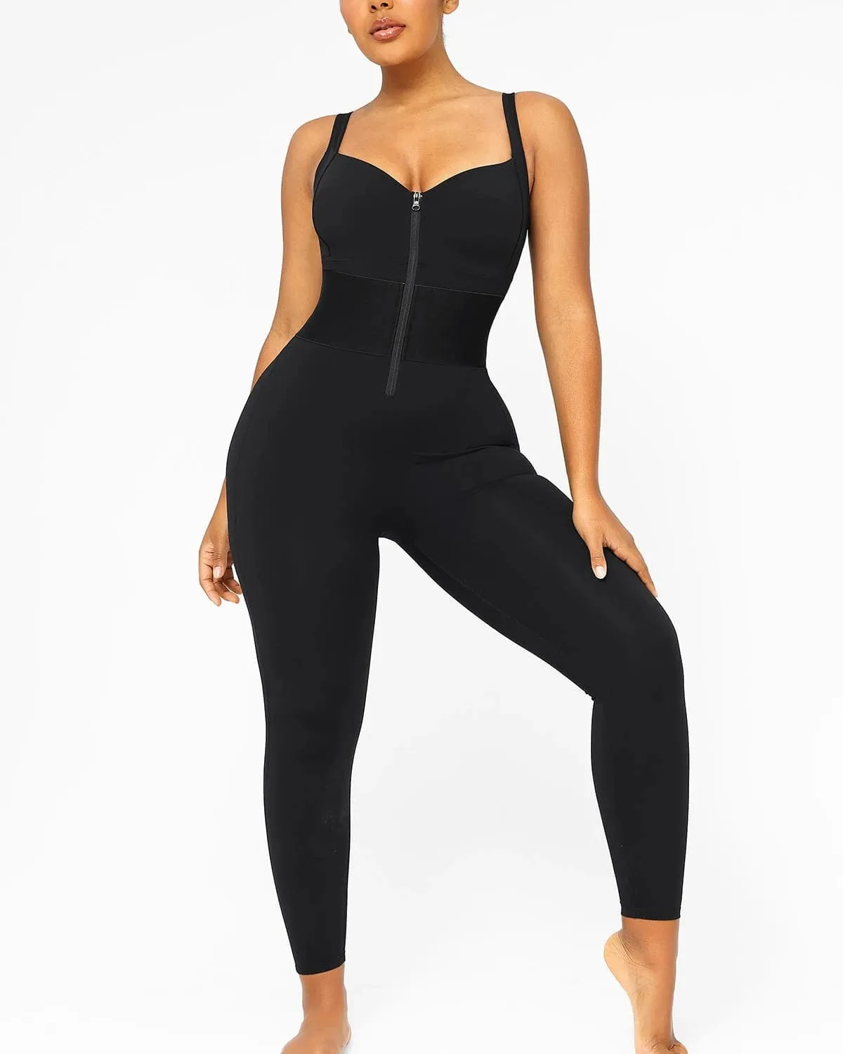 Bare Essentials™ AirSlim® ElasticFuse Waistband Shaping Jumpsuit sold by Shapellx product image thumbnail 4