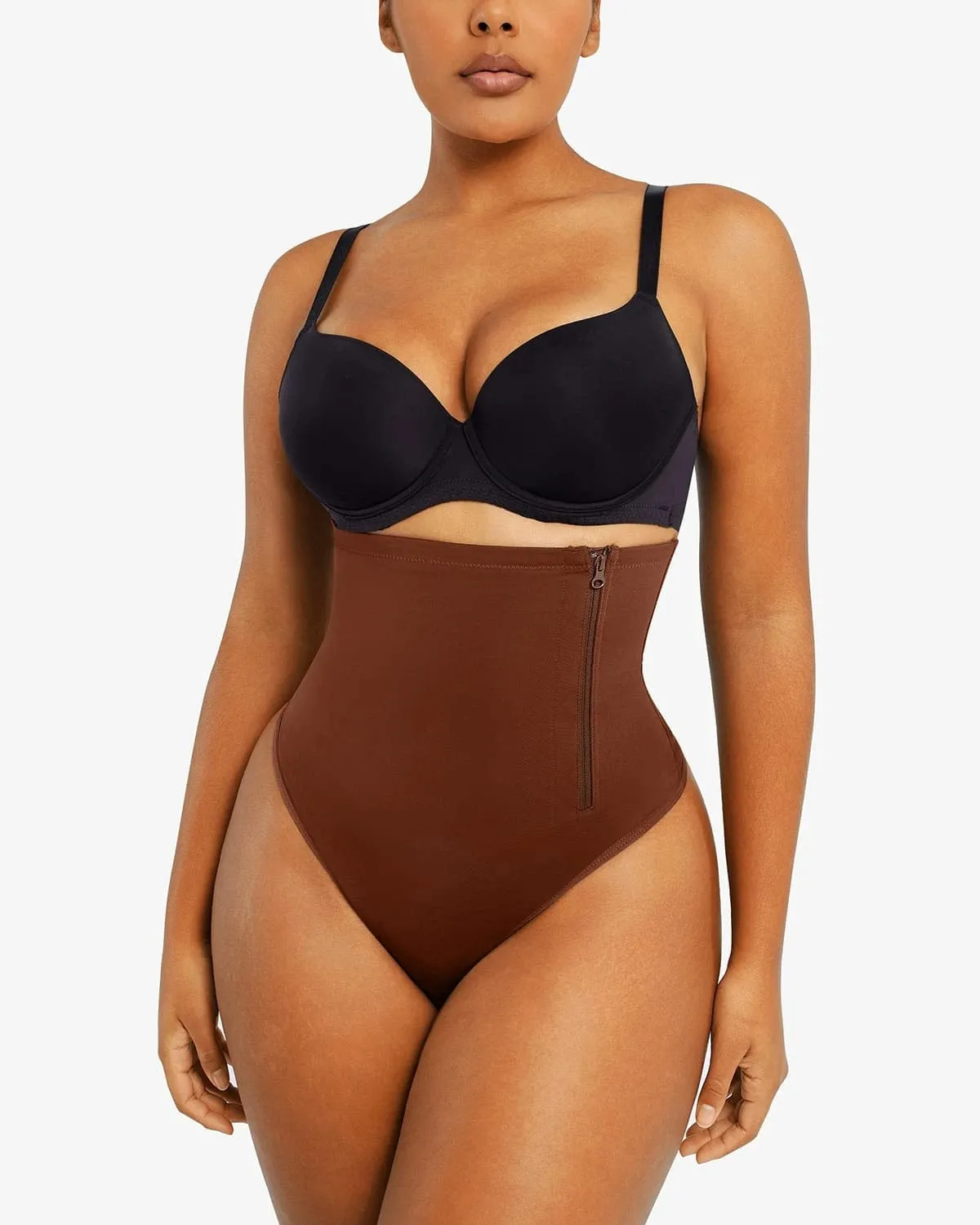 Bare Essentials™ AirSlim® Side Zip Thong sold by Shapellx