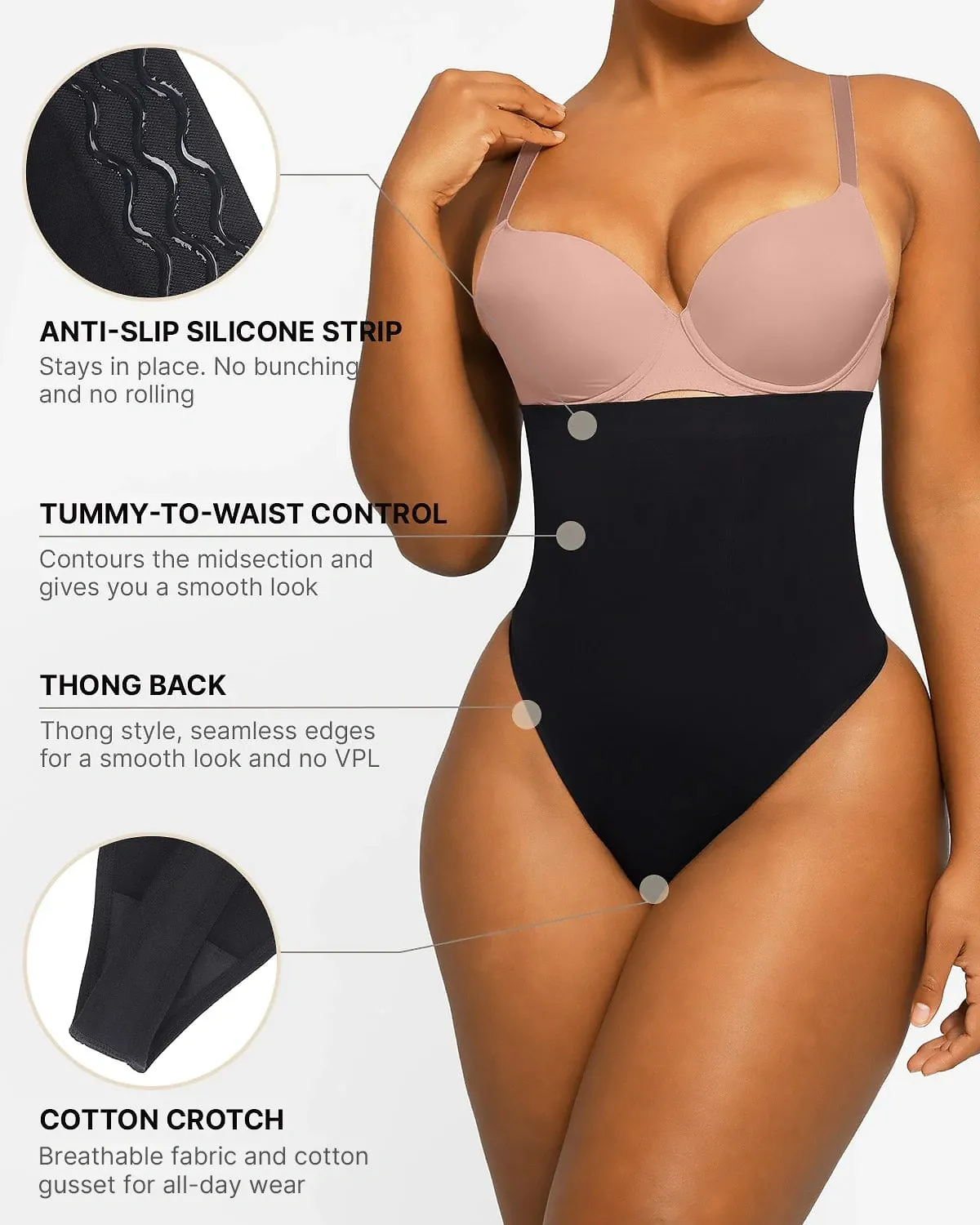 Bare Essentials™ Skin Flow™ Eco Contour Seamless Thong sold by Shapellx product image thumbnail 2