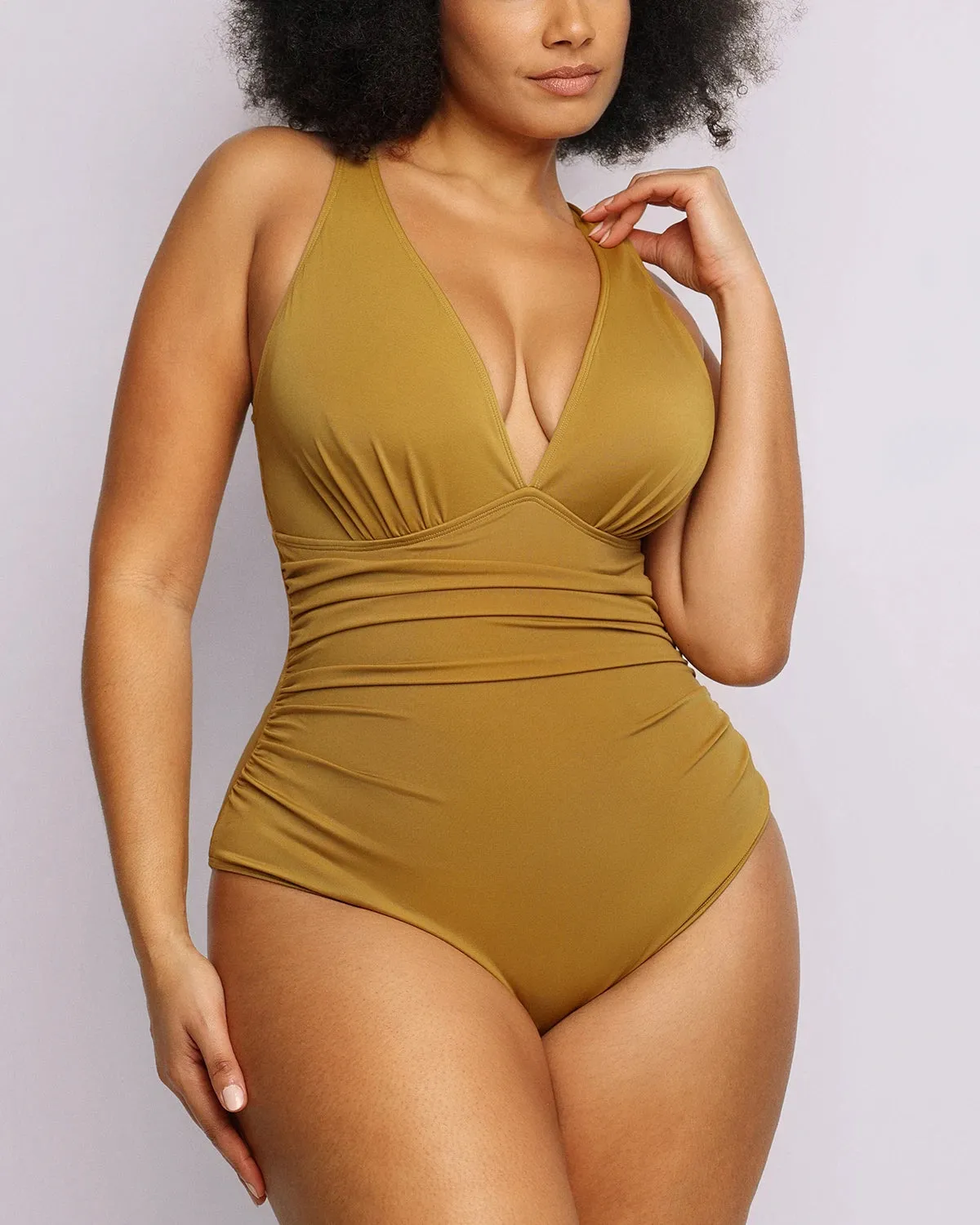 Smart Sculpt™ Plunge Cutout Swimsuit sold by Shapellx
