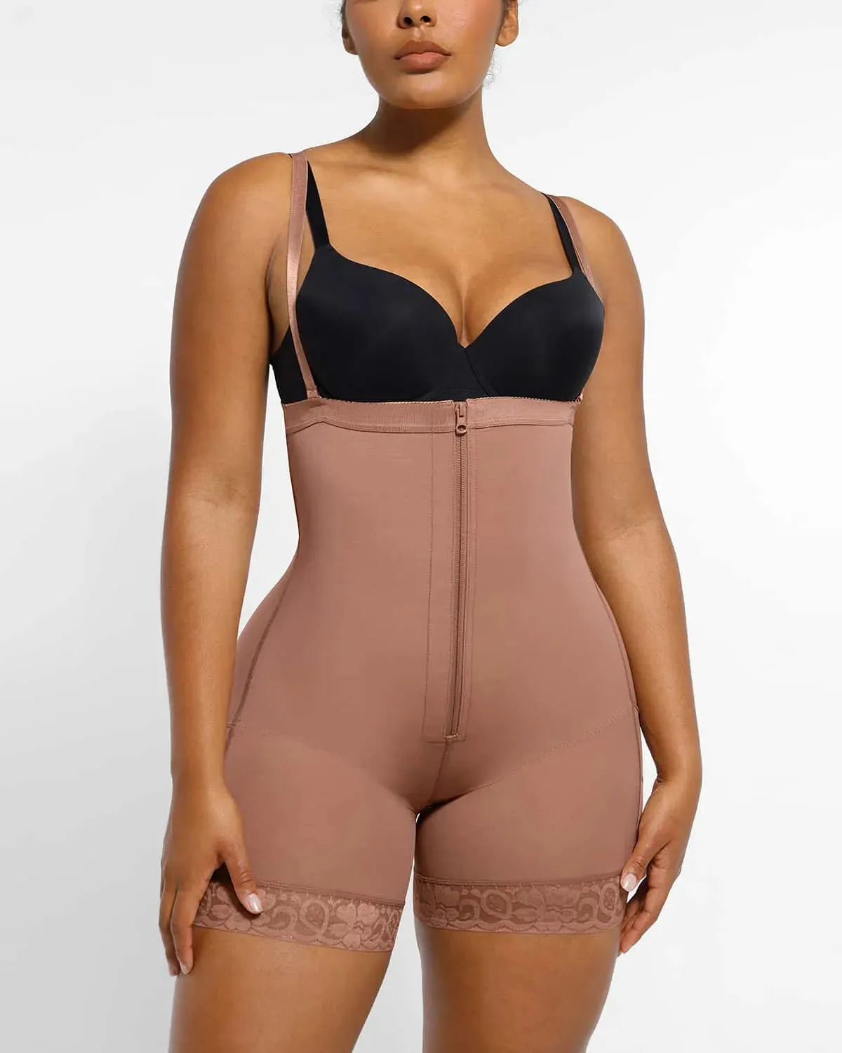 Bare Essentials™ AirSlim® High-Waisted Firm Tummy Compression Mid Thigh Short sold by Shapellx