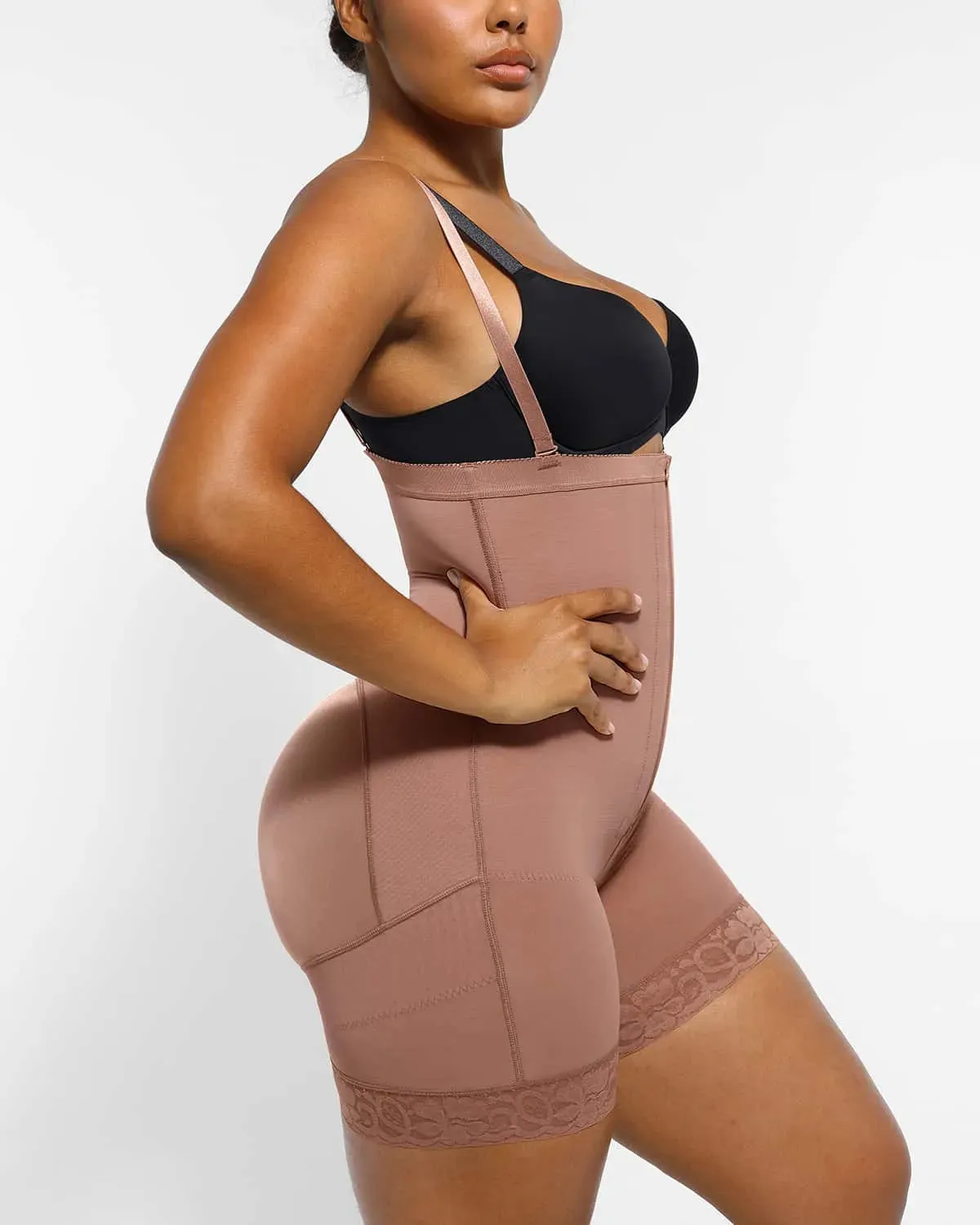 Bare Essentials™ AirSlim® High-Waisted Firm Tummy Compression Mid Thigh Short sold by Shapellx product image thumbnail 4