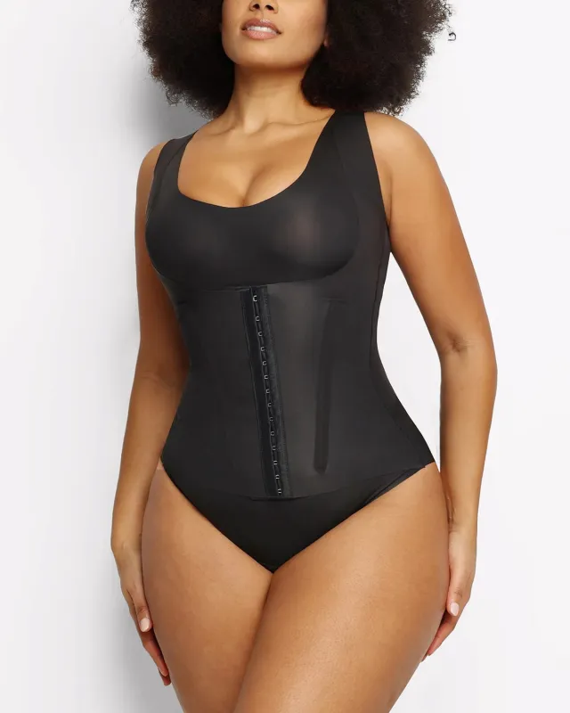Bare Essentials™ Cream Touch™ 3 In 1 Shaping Tank Brief Bodysuit sold by Shapellx