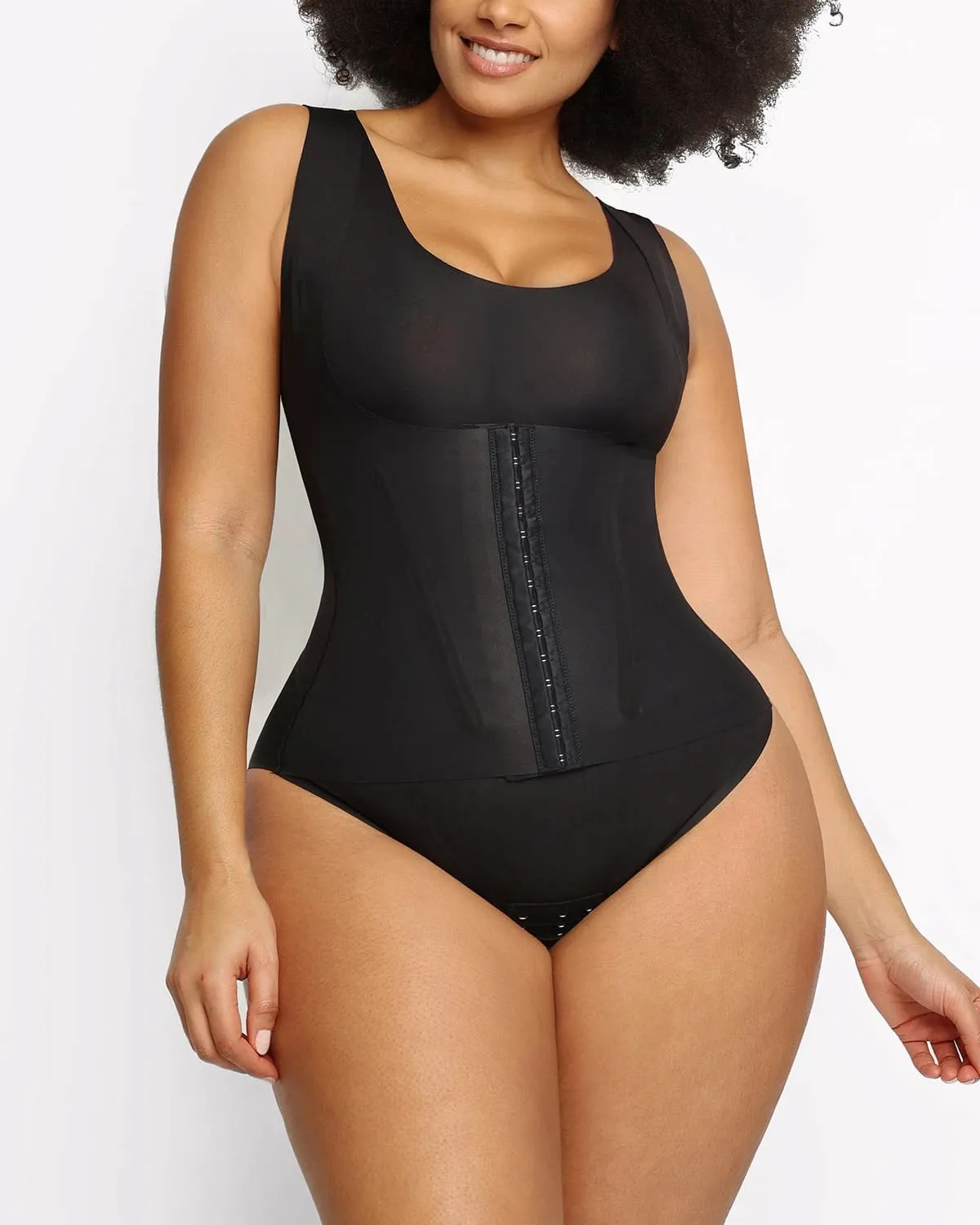 Bare Essentials™ Cream Touch™ 3 In 1 Shaping Tank Brief Bodysuit sold by Shapellx product image thumbnail 4