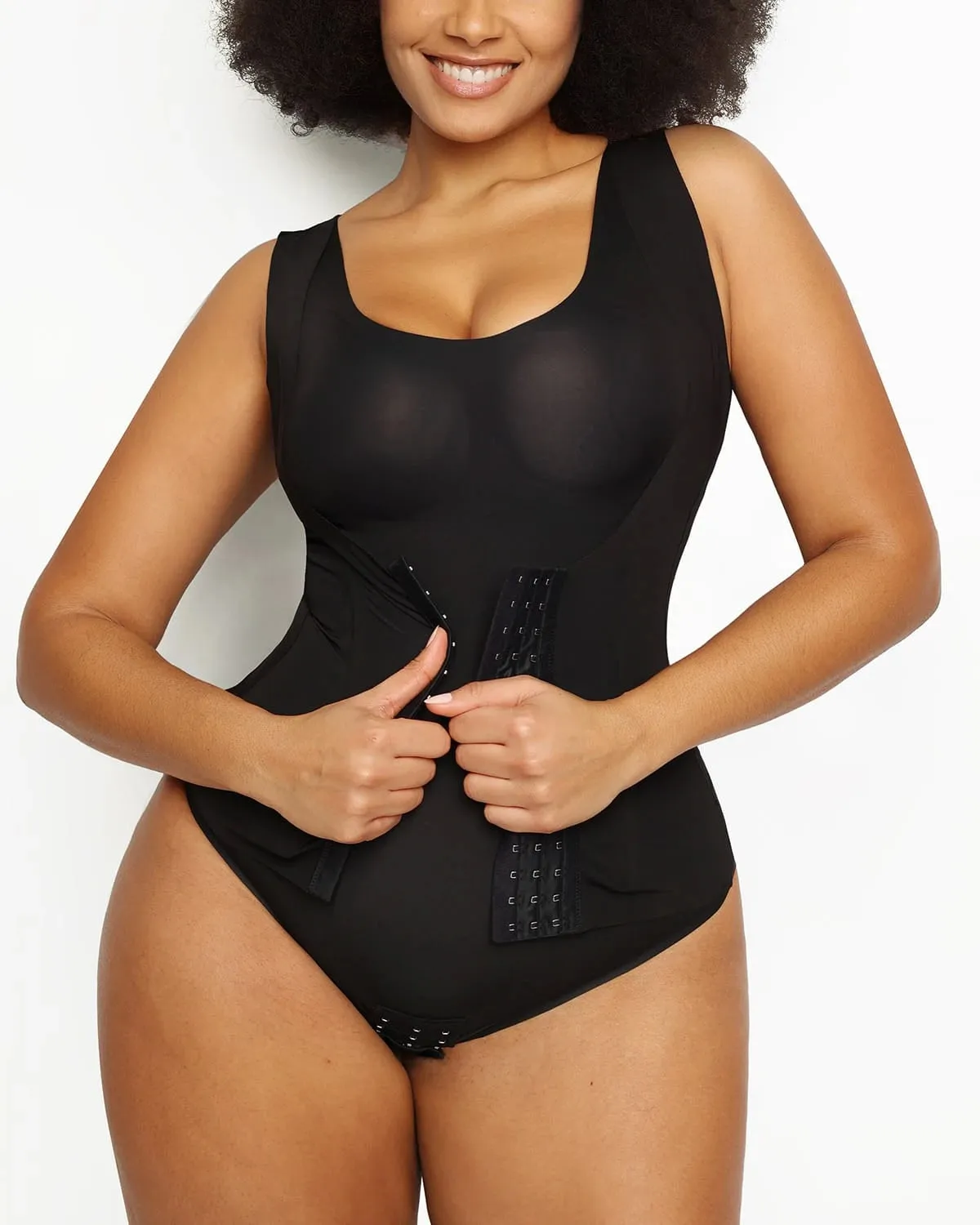 Bare Essentials™ Cream Touch™ 3 In 1 Shaping Tank Brief Bodysuit sold by Shapellx product image thumbnail 3