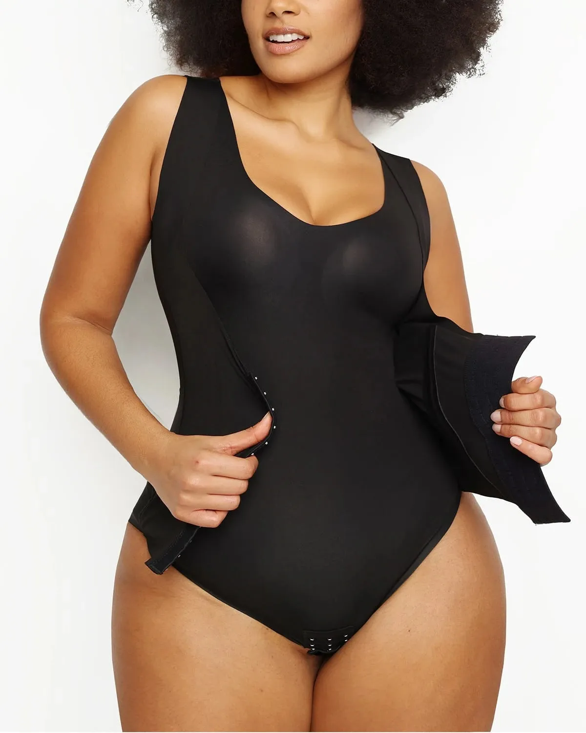 Bare Essentials™ Cream Touch™ 3 In 1 Shaping Tank Brief Bodysuit sold by Shapellx product image thumbnail 2