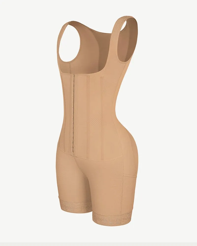 Bare Essentials™ AirSlim® Flexible Boning Open Bust Full Bodysuit sold by Shapellx product image thumbnail 4