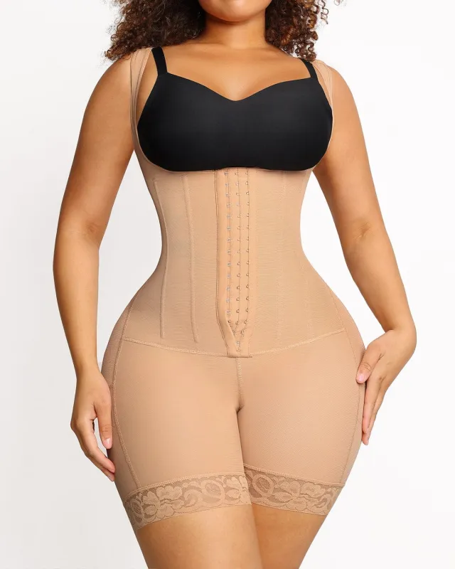 Bare Essentials™ AirSlim® Flexible Boning Open Bust Full Bodysuit made by Shapellx