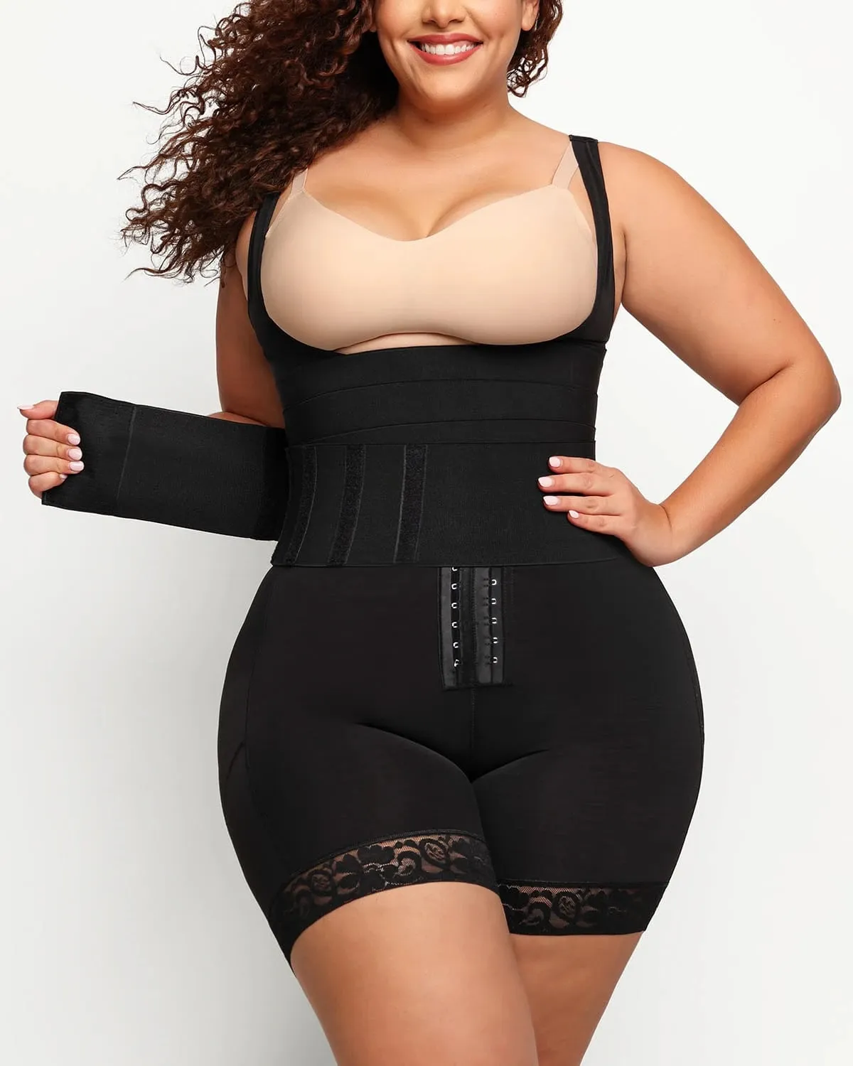 Bare Essentials™ AirSlim® 2.0 Smooth Wrap & Open Bust Bodysuit sold by Shapellx
