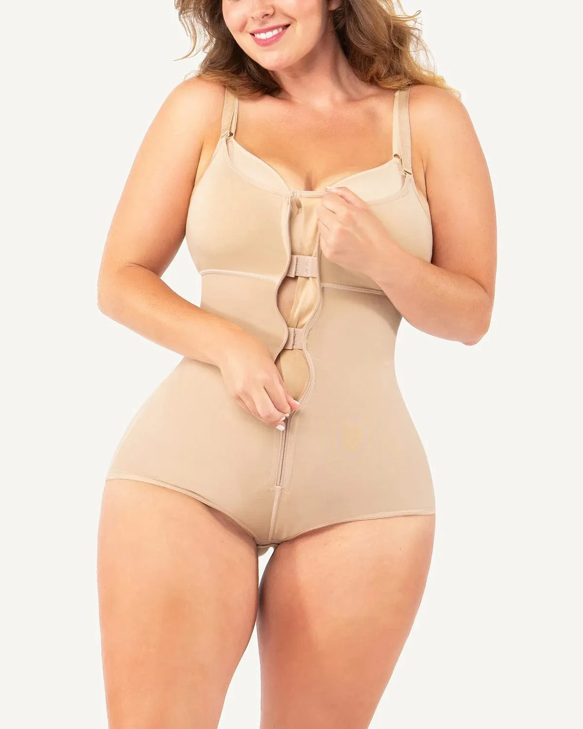 Bare Essentials™ Tummy Control Full Coverage Brief Bodysuit sold by Shapellx