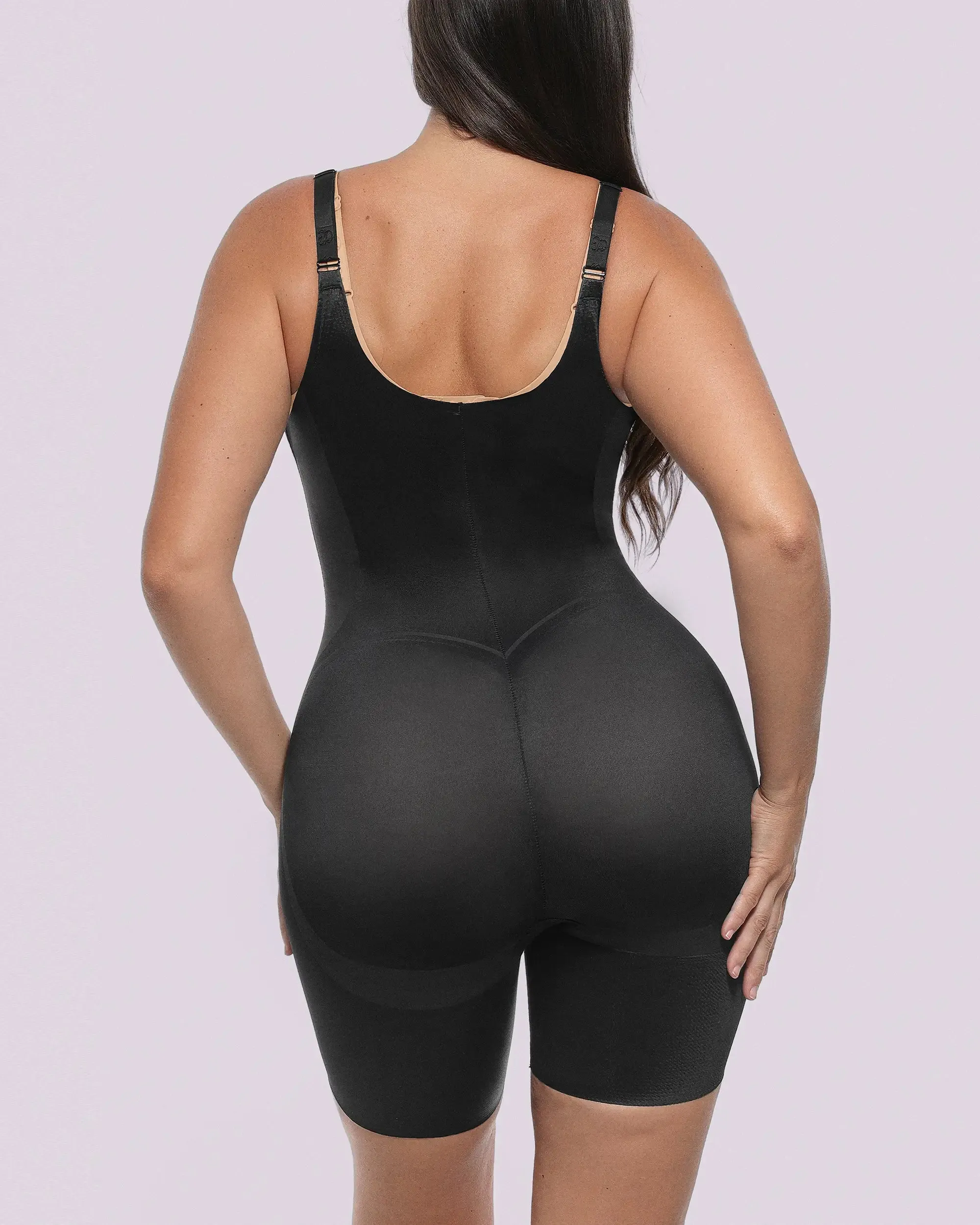 Curve Code™ LYCRA®FitSense™ Open Bust Full Bodysuit sold by Shapellx product image thumbnail 4