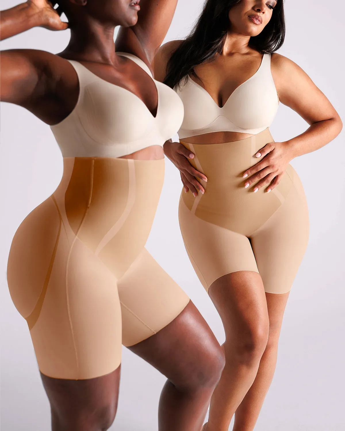 Curve Code™ LYCRA®FitSense™ High-Waisted Mid Thigh Short sold by Shapellx product image thumbnail 5