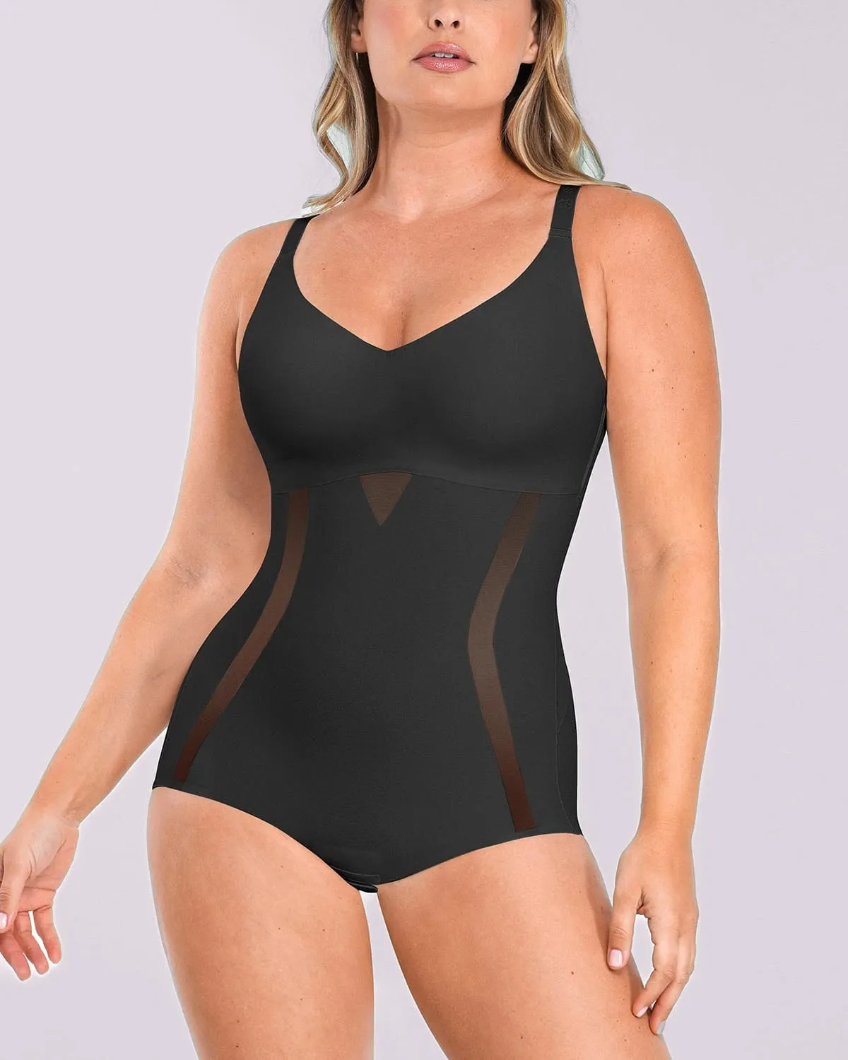 Curve Code™ Contour Comfy Smoothing Brief Bodysuit sold by Shapellx product image thumbnail 3