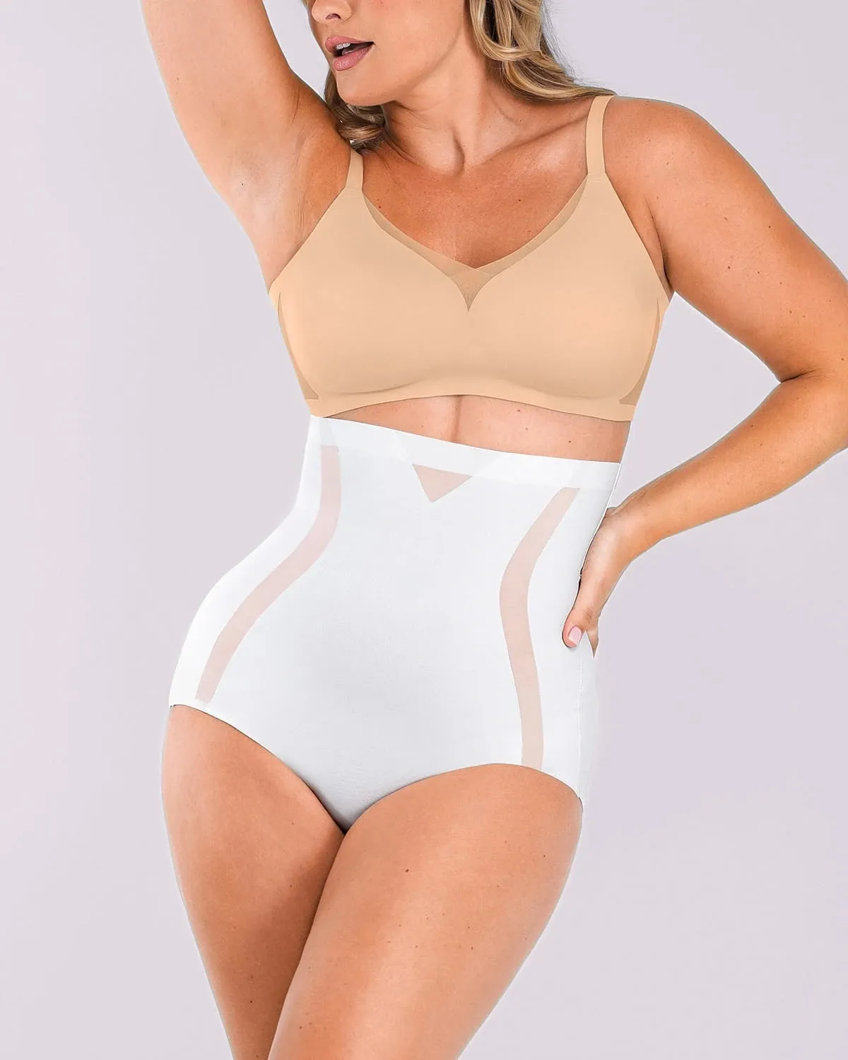 Curve Code™ Contour Comfy High-Waisted Smoothing Brief sold by Shapellx product image thumbnail 3