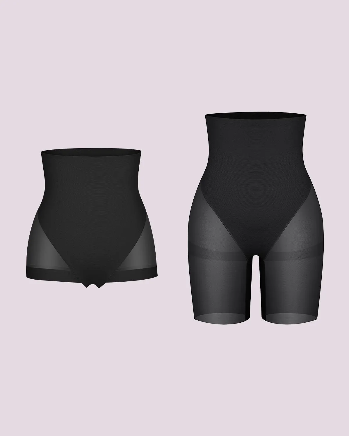 BOOT-YEAH™ MeshSmooth™ High-Waisted Brief + Mid Thigh Short sold by Shapellx