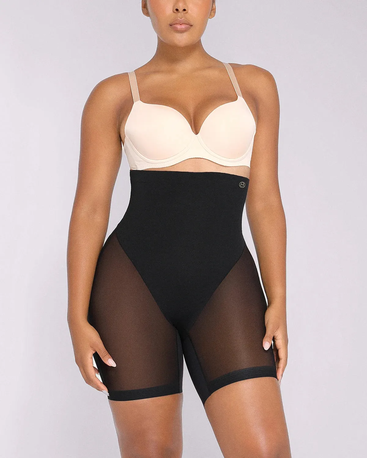 BOOT-YEAH™ MeshSmooth™ High-Waisted Brief + Mid Thigh Short sold by Shapellx product image thumbnail 4