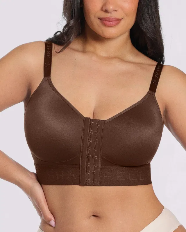 Bare Essentials™ AirSlim® Unlined Wireless Front-Closure Bra sold by Shapellx