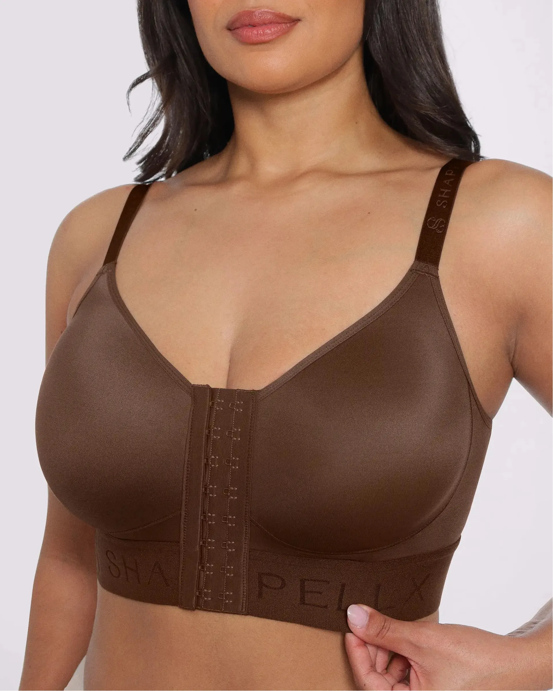 Bare Essentials™ AirSlim® Unlined Wireless Front-Closure Bra sold by Shapellx product image thumbnail 2