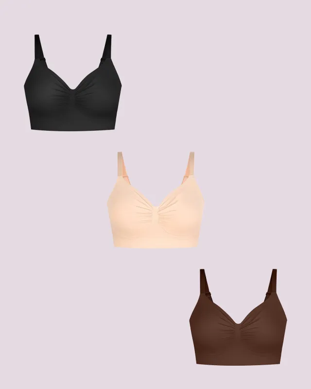 Bare Essentials™ Skin Flow Smooth Unlined Wireless Bra Triple Bundle made by Shapellx