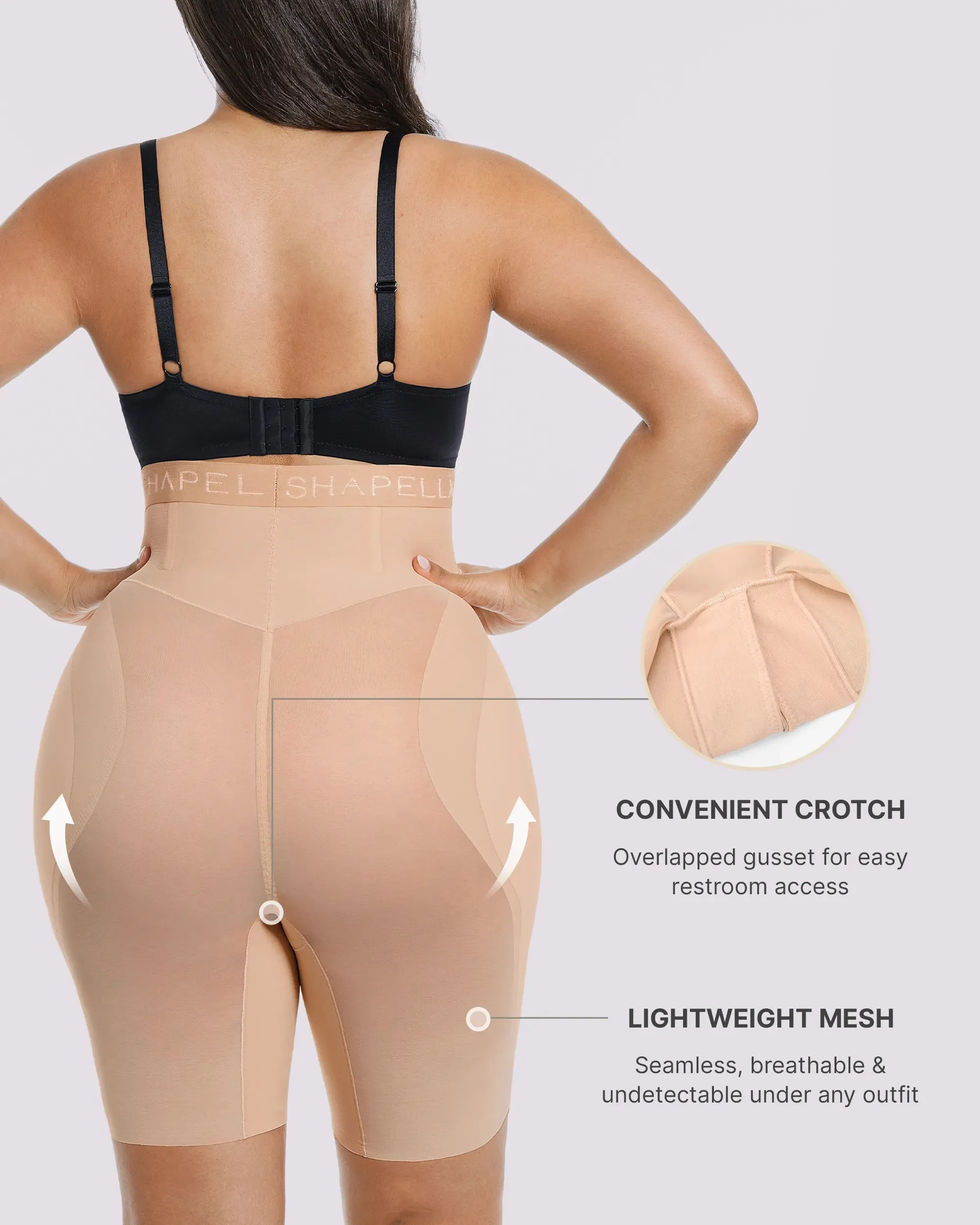 Bare Essentials™ MeshSmooth™ Hip Enhancer Padded Short sold by Shapellx product image thumbnail 4