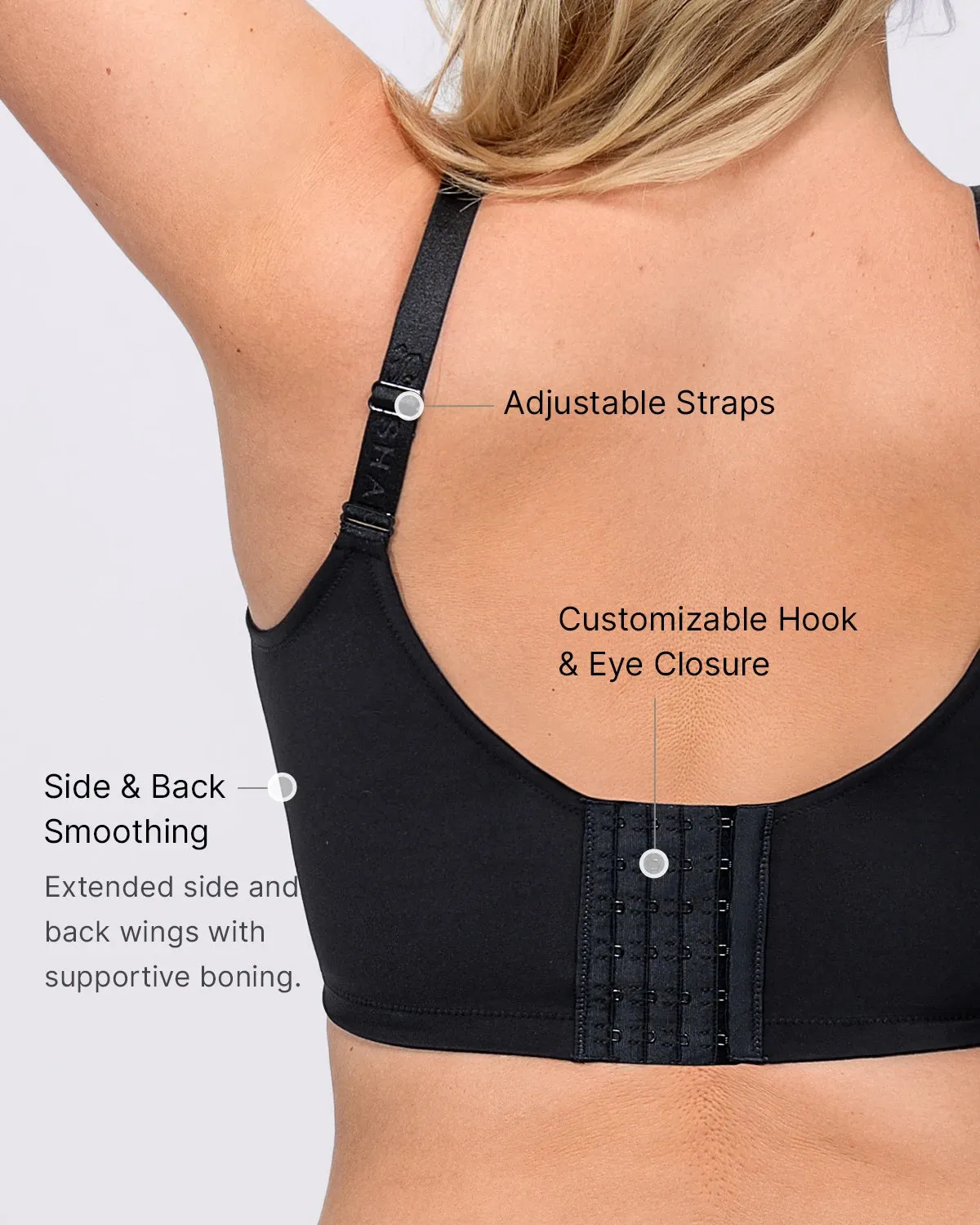 Back Smoothing Lace Underwire Bra + MeshSmooth Short sold by Shapellx product image thumbnail 4
