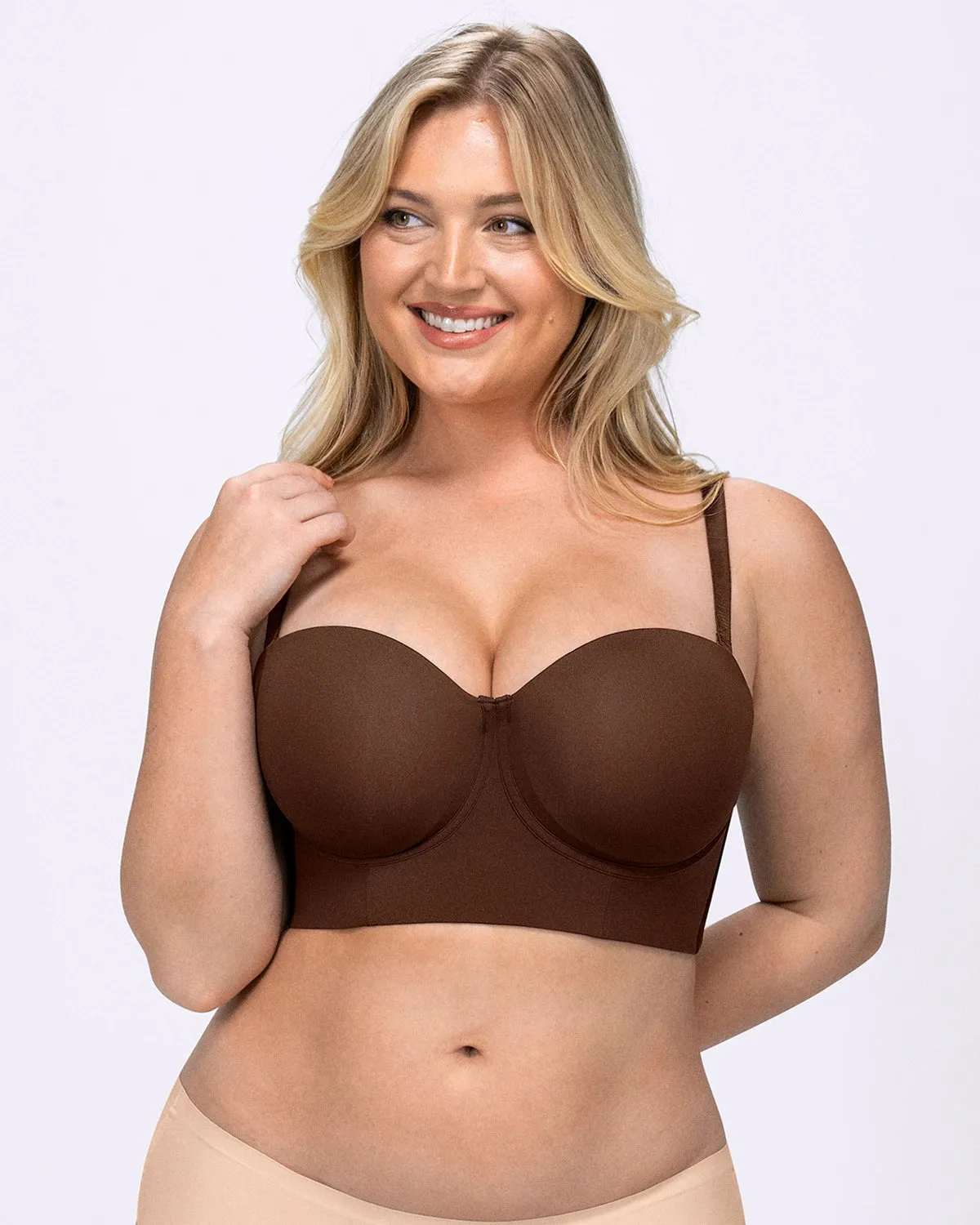 Bare Essentials™ AirSlim® Smoothing Strapless Convertible Bra sold by Shapellx product image thumbnail 5