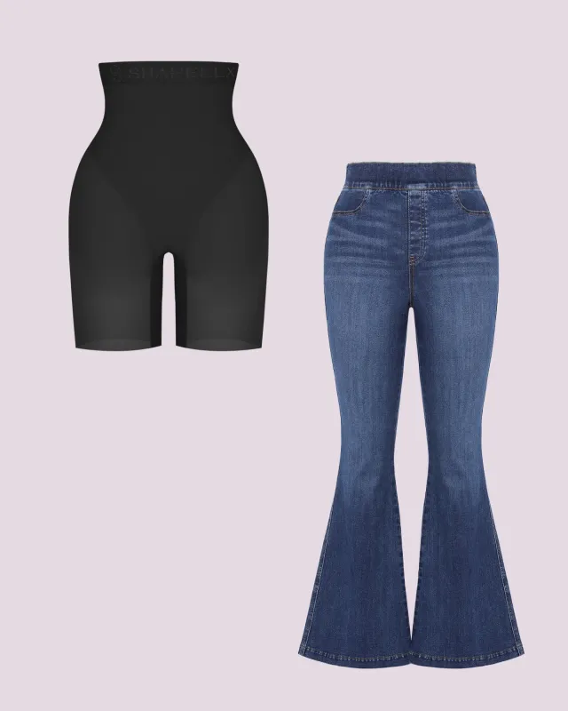 Butt Padded Short + Hip Padded Flare Jeans made by Shapellx