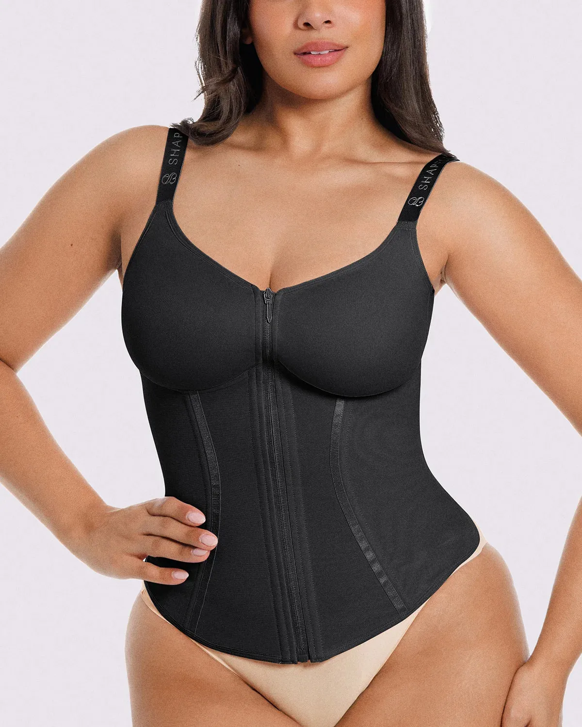 Tummy Control Corset Top + Hip Padded Skinny Jeans sold by Shapellx product image thumbnail 2