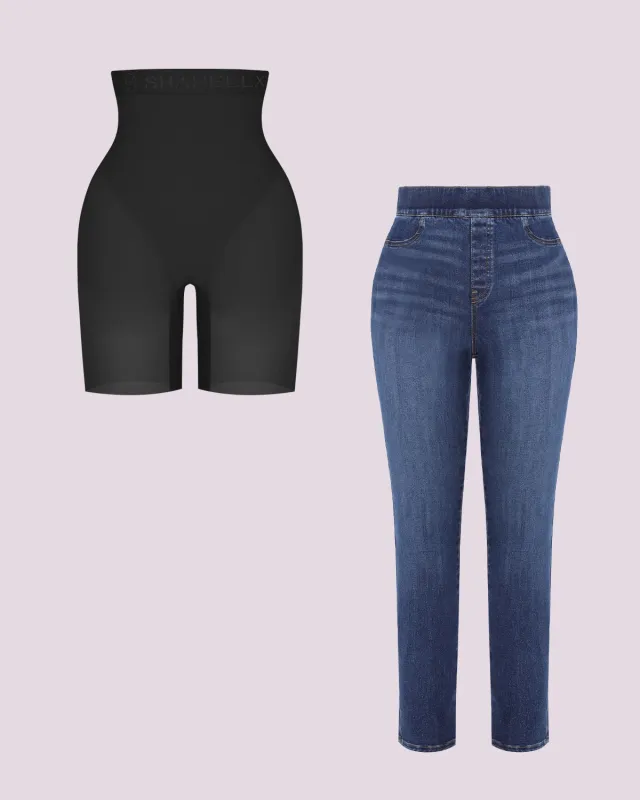 Butt Padded Short + Hip Padded Skinny Jeans made by Shapellx