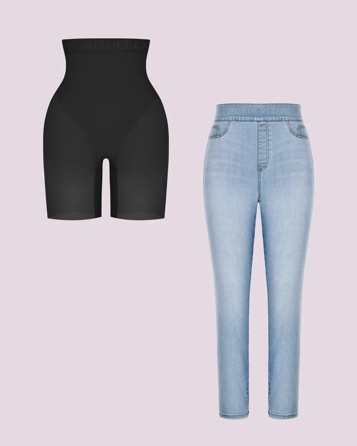 Butt Padded Short + Hip Padded Skinny Jeans sold by Shapellx product image thumbnail 5