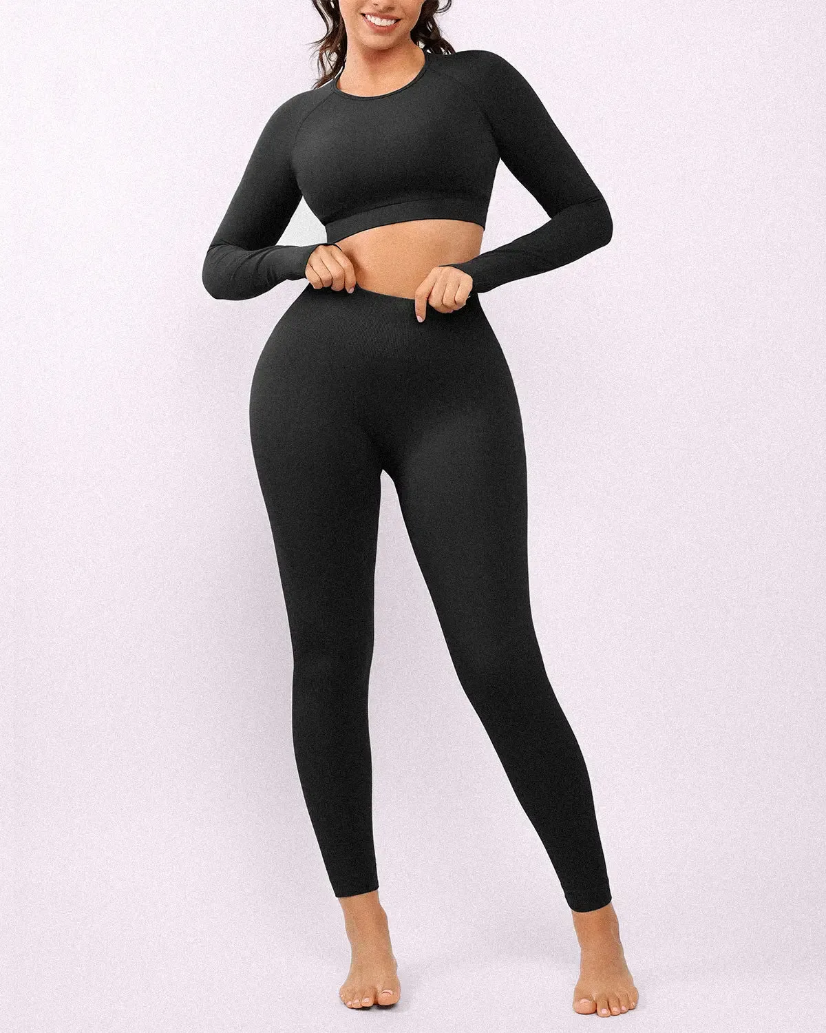 NeoSweat® Active Top & High-Waisted Leggings Set sold by Shapellx product image thumbnail 3