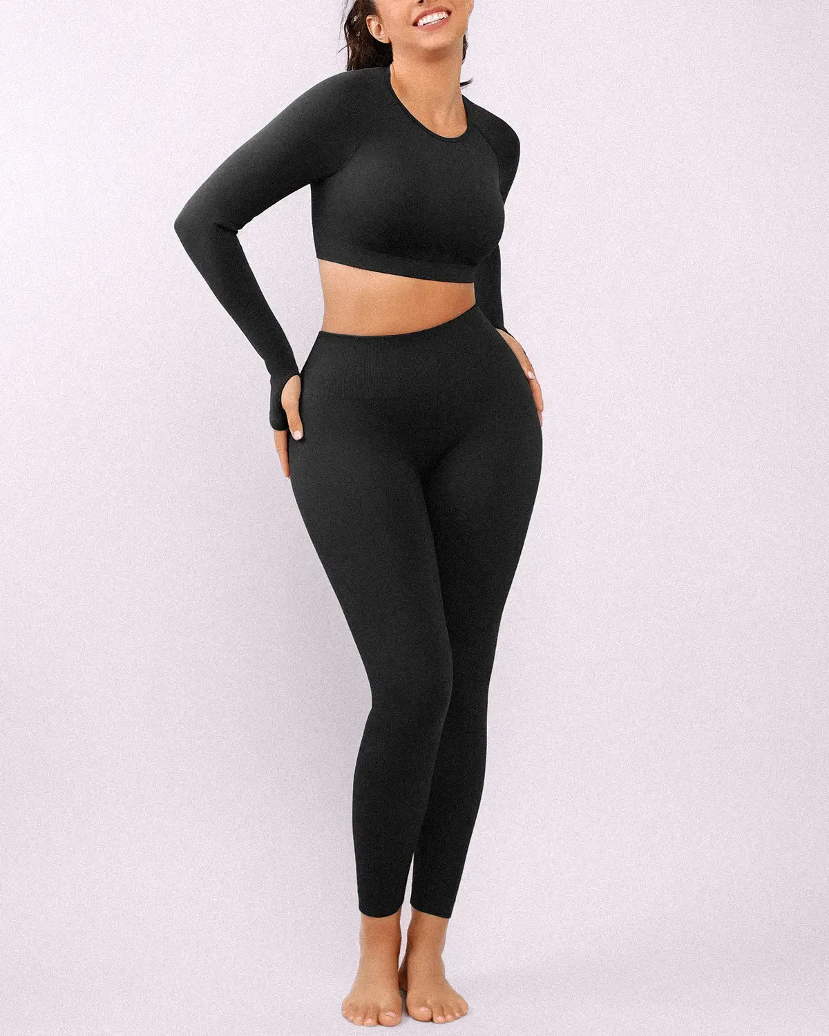 NeoSweat® Active Top & High-Waisted Leggings Set sold by Shapellx product image thumbnail 2