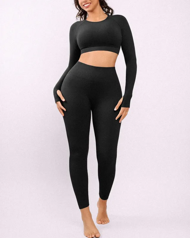 NeoSweat® Active Top & High-Waisted Leggings Set made by Shapellx