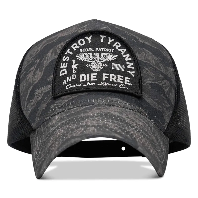 Destroy Tyranny Die Free Patch Five Panel Breacher Snapback Hat sold by Combat Iron Apparel