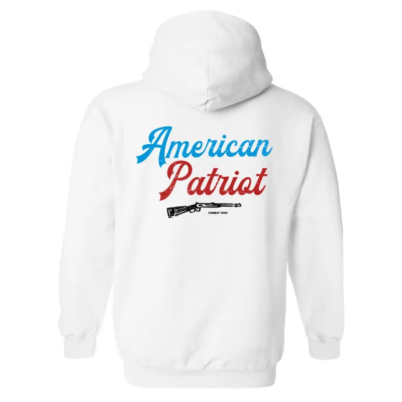 American Patriot Fleece Lined Hoodie made by Combat Iron Apparel