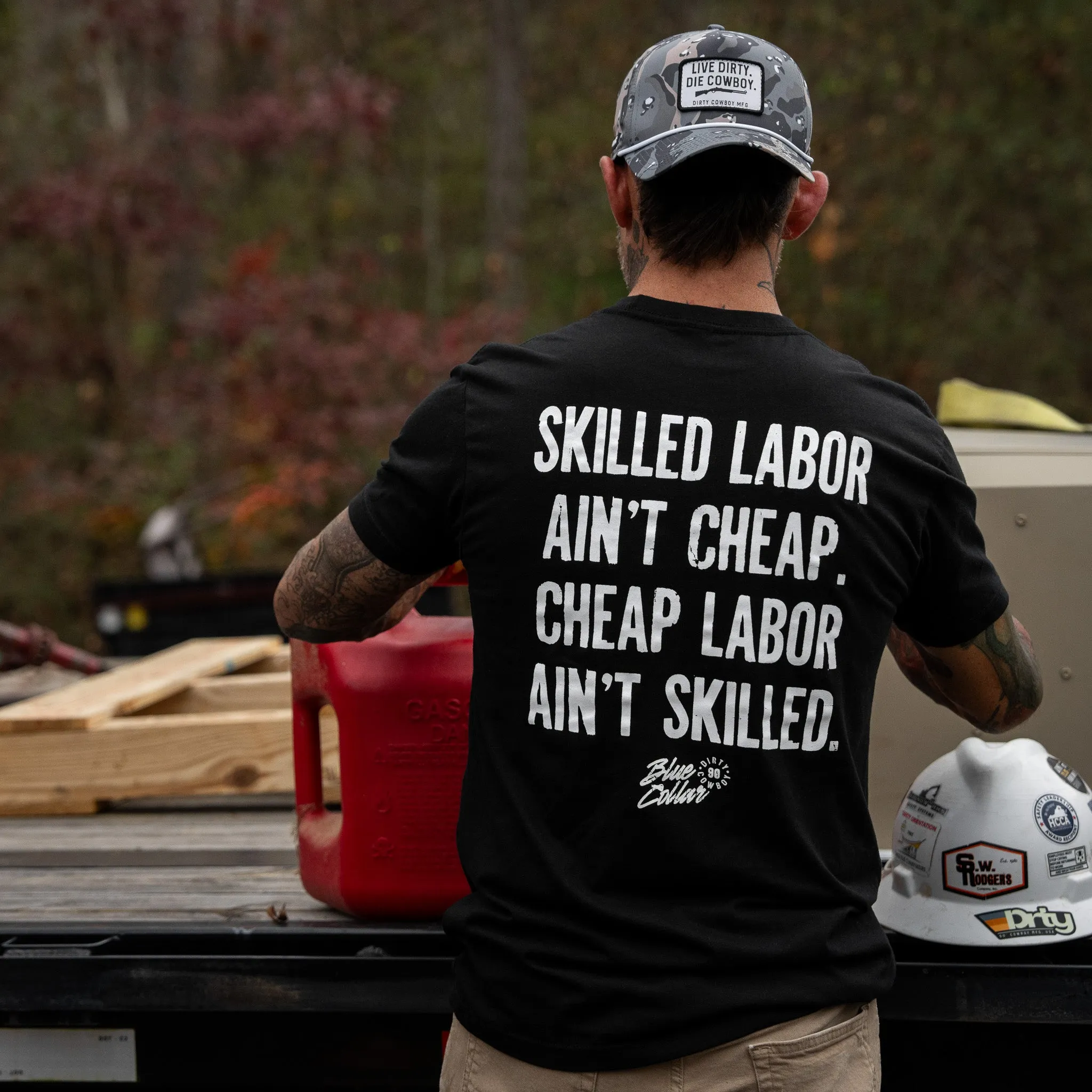Skilled Labor Ain't Cheap Men's T-Shirt sold by Combat Iron Apparel product image thumbnail 4