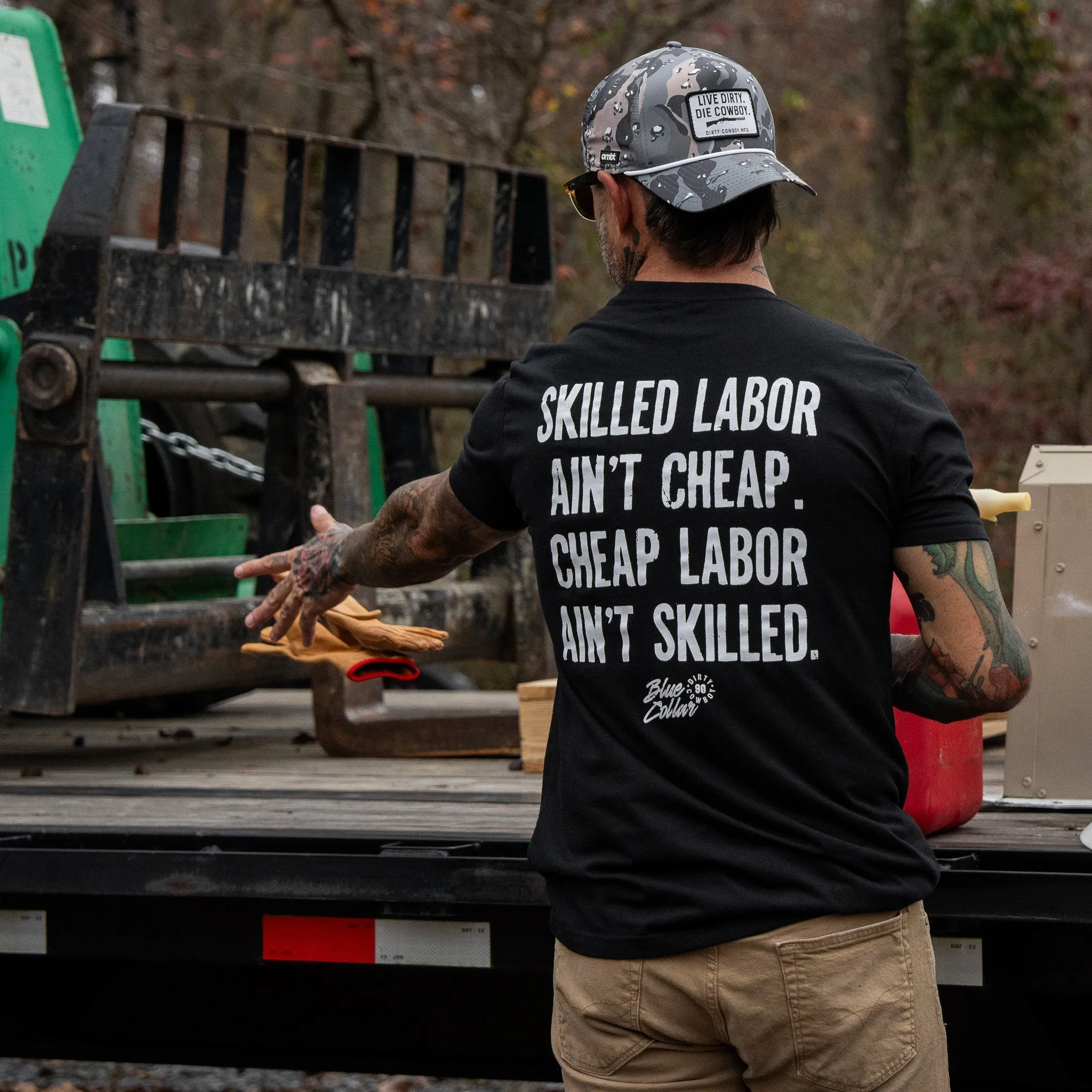 Skilled Labor Ain't Cheap Men's T-Shirt sold by Combat Iron Apparel product image thumbnail 5