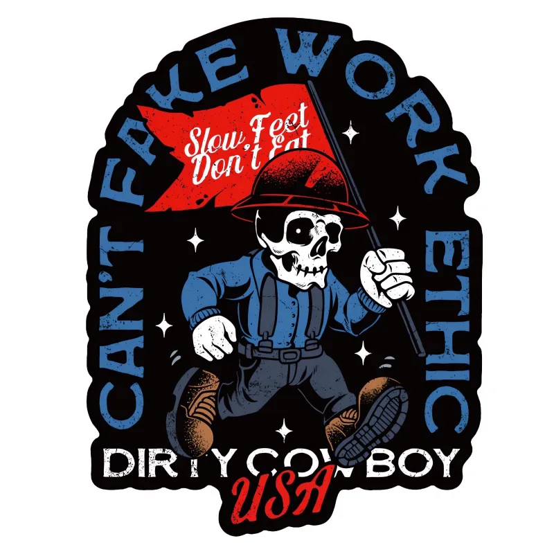 Can't Fake Work Ethic Decal Sticker sold by Combat Iron Apparel