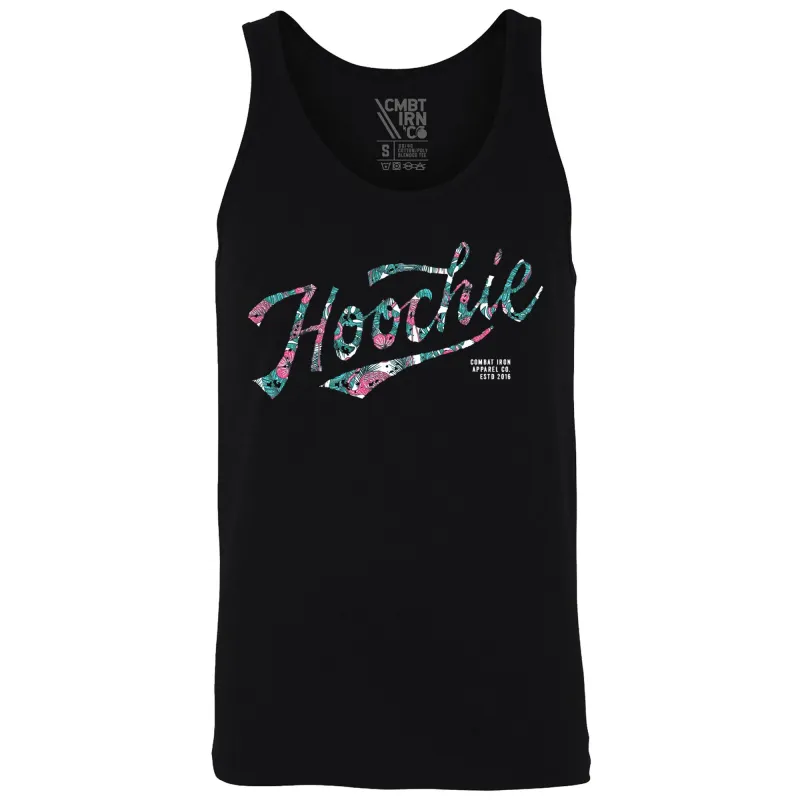 Hoochie Flamingo Men's Tank made by Combat Iron Apparel