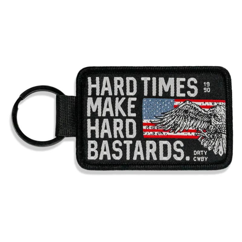 Hard Times Make Hard Bastards Flight Tag Keychain sold by Combat Iron Apparel