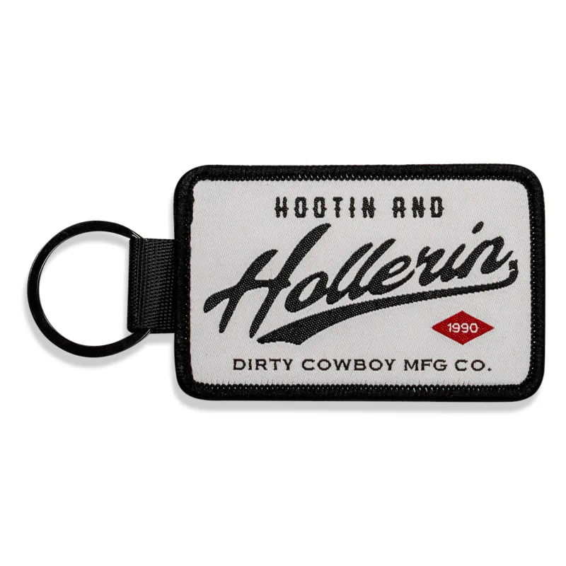 Hootin And Hollerin Flight Tag Keychain made by Combat Iron Apparel
