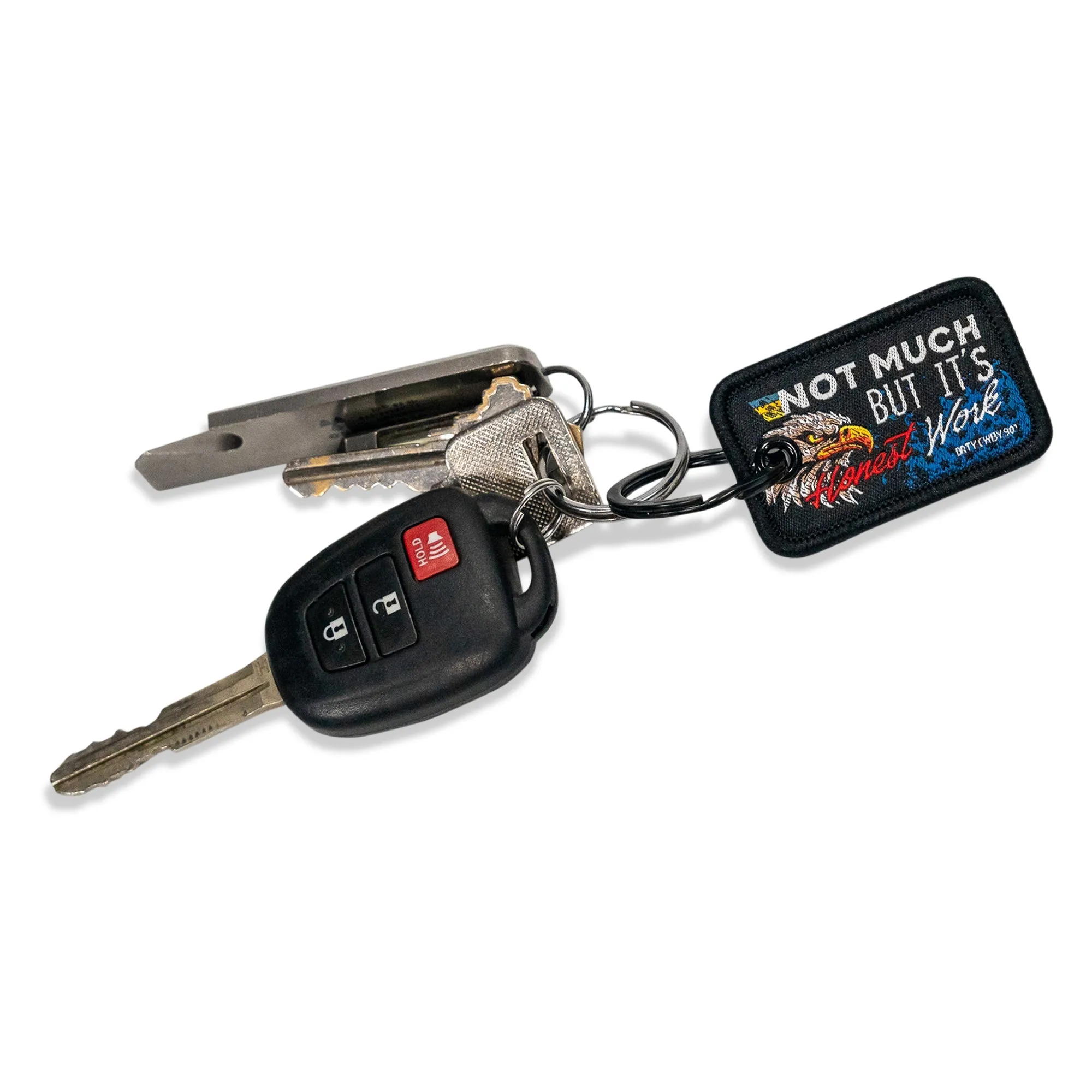 Not Much But It's Honest Work Mini Flight Tag Keychain sold by Combat Iron Apparel product image thumbnail 3