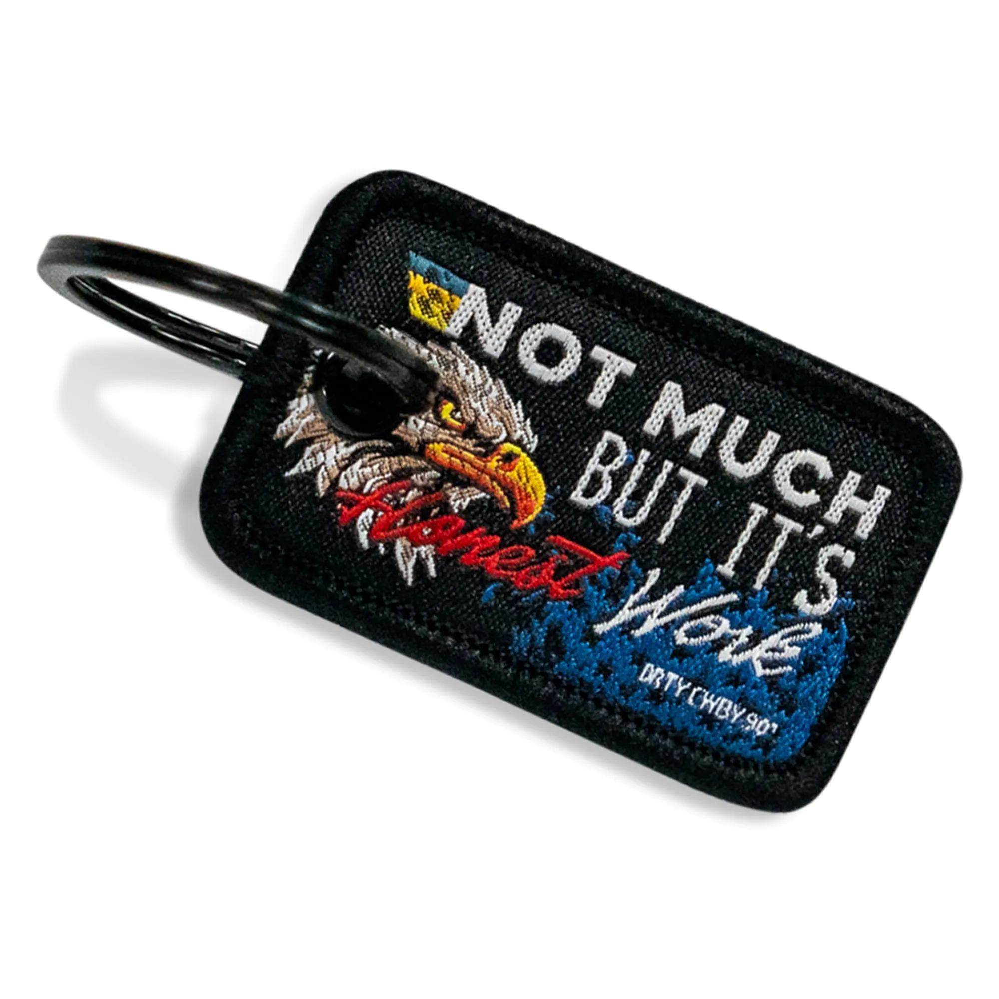 Not Much But It's Honest Work Mini Flight Tag Keychain sold by Combat Iron Apparel product image thumbnail 4