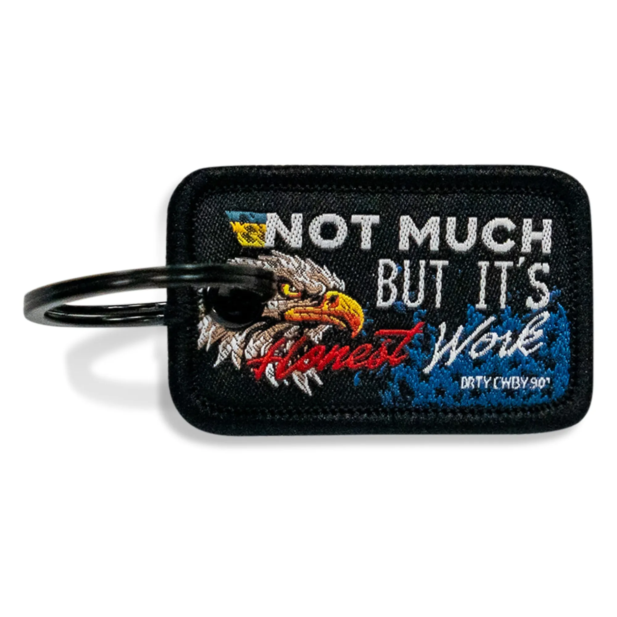 Not Much But It's Honest Work Mini Flight Tag Keychain sold by Combat Iron Apparel